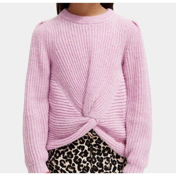 Scotch & Soda Sweater Girls Sz 16 Knotted Front Relaxed Fit Pullover Pink - Picture 8 of 8